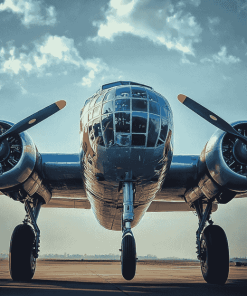 Aesthetic B25 Mitchell Aircraft Diamond Painting