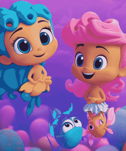 Aesthetic Bubble Guppies Cartoons Diamond Painting