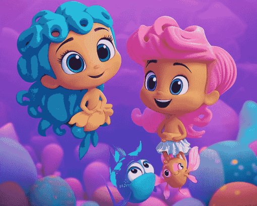 Aesthetic Bubble Guppies Cartoons Diamond Painting