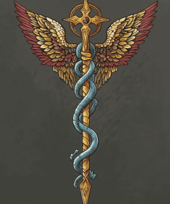 Aesthetic Caduceus Animation Diamond Painting