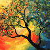 Aesthetic Colorful Tree Diamond Painting