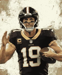 Aesthetic Drew Brees Sports Diamond Painting