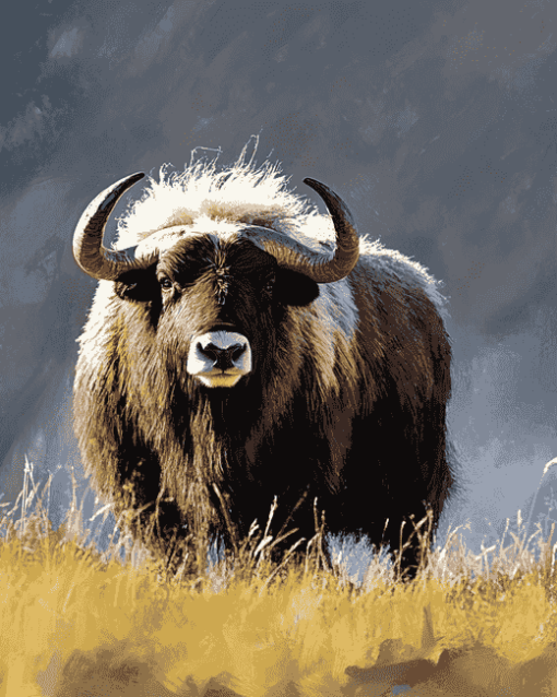 Aesthetic Muskox Diamond Painting