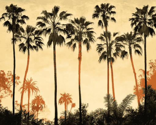 Aesthetic Palm Trees Diamond Painting