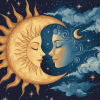 Aesthetic Sun and Moon Diamond Painting