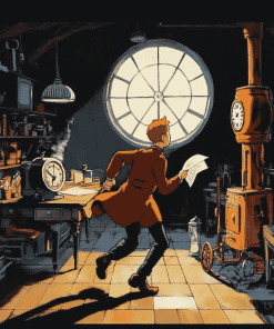 Aesthetic Tintin Animation Diamond Painting