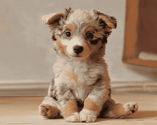 Aesthetic Toy Aussie Puppy Diamond Painting