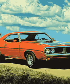 Aesthetic Vintage 1971 Roadrunner Diamond Painting