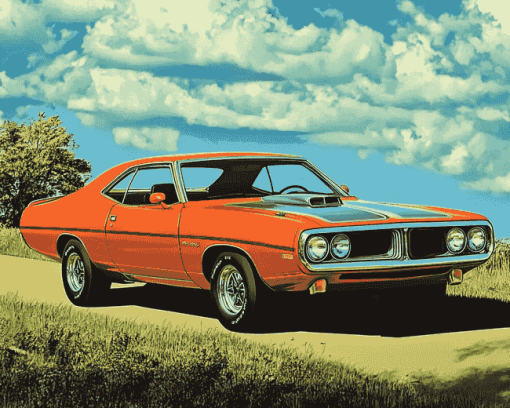 Aesthetic Vintage 1971 Roadrunner Diamond Painting