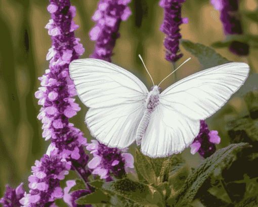 Aesthetic White Butterfly Diamond Painting