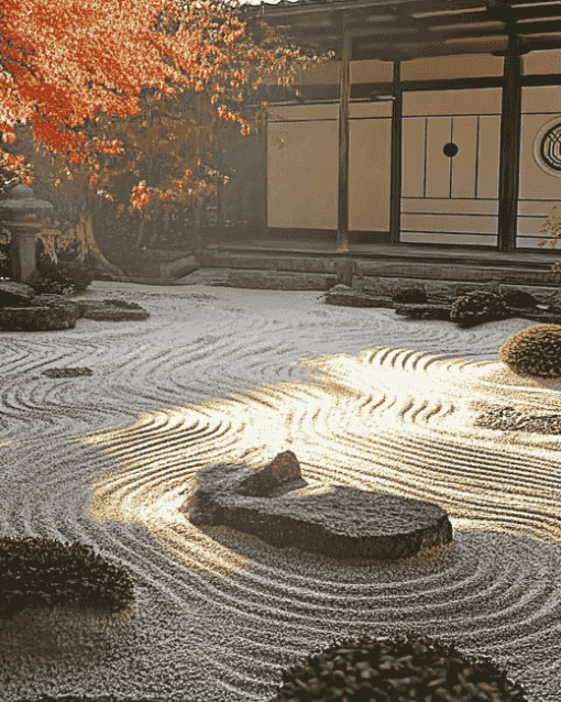 Aesthetic Zen Garden Landscape Diamond Painting