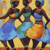 African Ladies Colorful Dance Diamond Painting