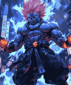 Akuma Anime Fighter Diamond Painting