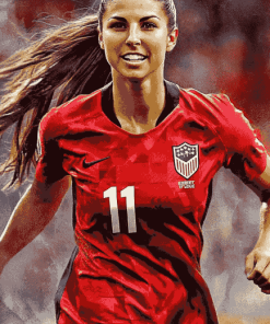 Alex Morgan Famous Footballer Diamond Painting