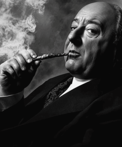 Alfred Hitchcock Black and White Diamond Painting