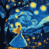 Alice in Wonderland Starry Night Diamond Painting