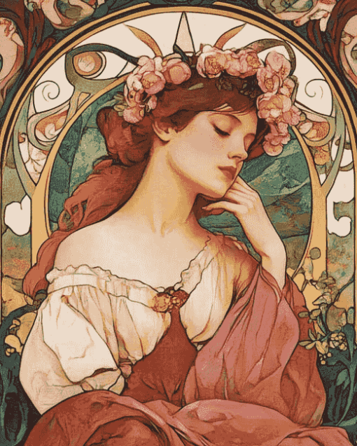 Alphonse Mucha Animation Diamond Painting