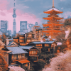 Amazing Japanese Cities Diamond Painting