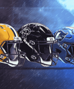 American Football Stars Helmet Diamond Painting