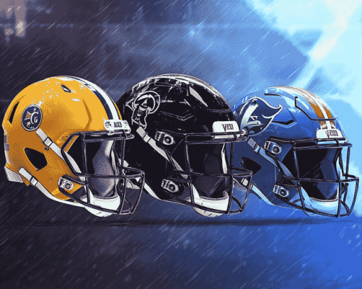 American Football Stars Helmet Diamond Painting