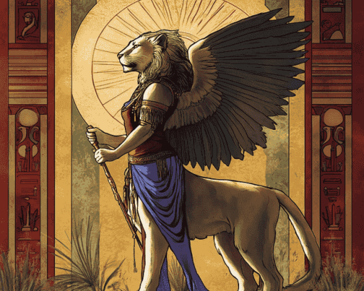 Ancient Sekhmet Goddess Diamond Painting