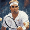 Andre Agassi Tennis Legend Diamond Painting