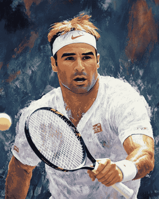 Andre Agassi Tennis Legend Diamond Painting