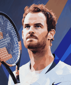 Andy Murray Famous Tennis Diamond Painting