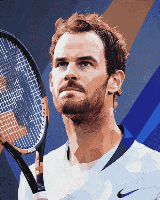 Andy Murray Famous Tennis Diamond Painting