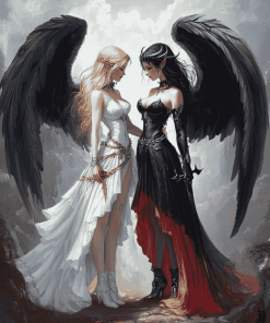 Angels and Devils Animation Diamond Painting