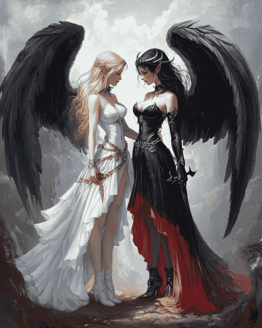 Angels and Devils Animation Diamond Painting