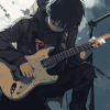 Anime Boys with Electric Guitars Diamond Painting