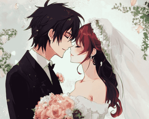 Anime Romance Wedding Diamond Painting