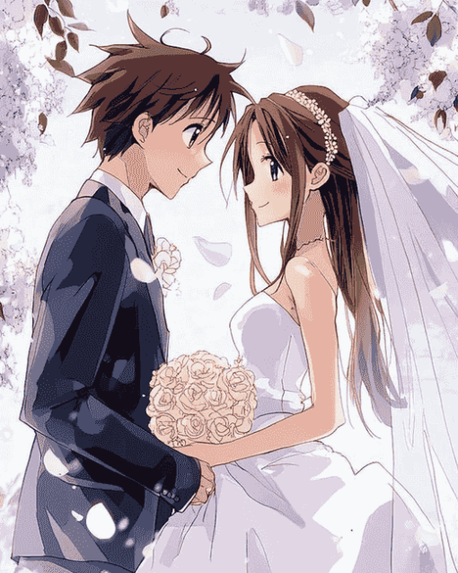 Anime Wedding Romance Diamond Painting