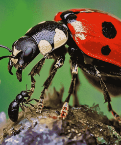 Ant and Ladybug Close-Up Diamond Painting