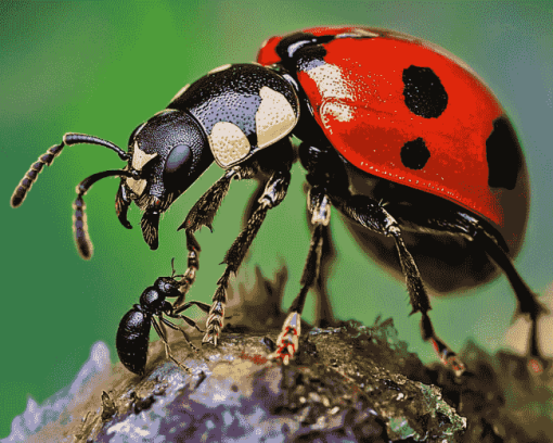 Ant and Ladybug Close-Up Diamond Painting