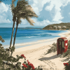 Antigua Siboney Seascape Diamond Painting