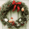 Antique Christmas Wreath Diamond Painting