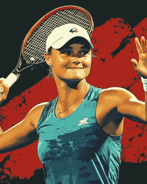 Ashleigh Barty Tennis Star Diamond Painting