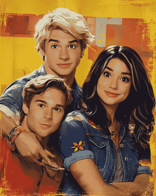 Austin And Ally Characters Diamond Painting