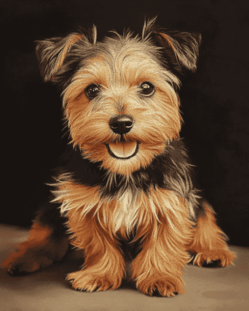 Australian Terrier Puppy Portrait Diamond Painting