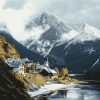 Austrian Alps Landscape Diamond Painting