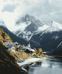 Austrian Alps Landscape Diamond Painting