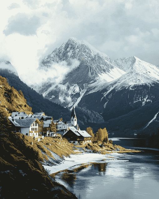 Austrian Alps Landscape Diamond Painting