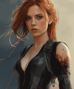 Avengers Black Widow Movie Diamond Painting