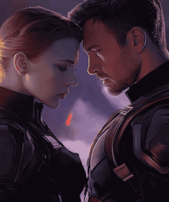 Avengers Clint and Natasha Diamond Painting