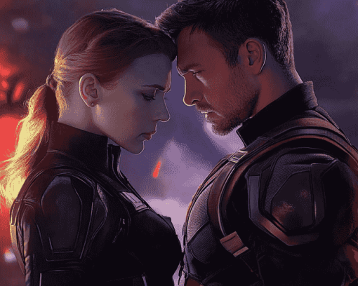 Avengers Clint and Natasha Diamond Painting