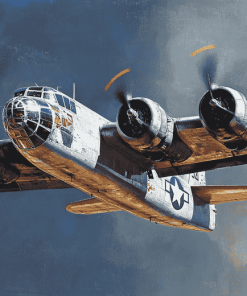 B25 Mitchell Aircraft Diamond Painting