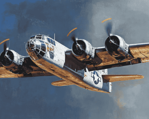 B25 Mitchell Aircraft Diamond Painting