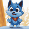 Baby Bluey Cartoon Diamond Painting